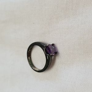 Black and purple ring